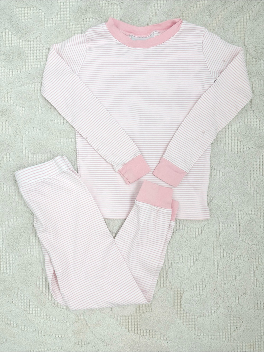 LAKE Pajamas light pink stripe set size 5 Play